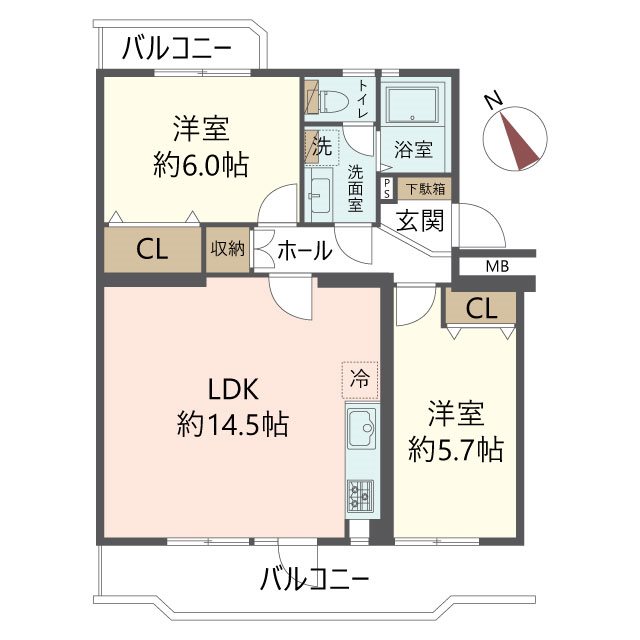 物件の間取り画像