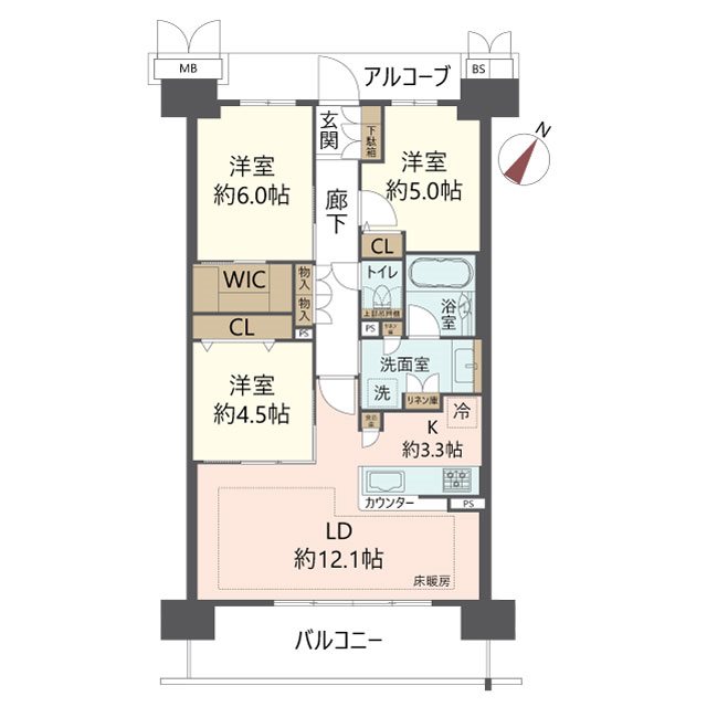 物件の間取り画像