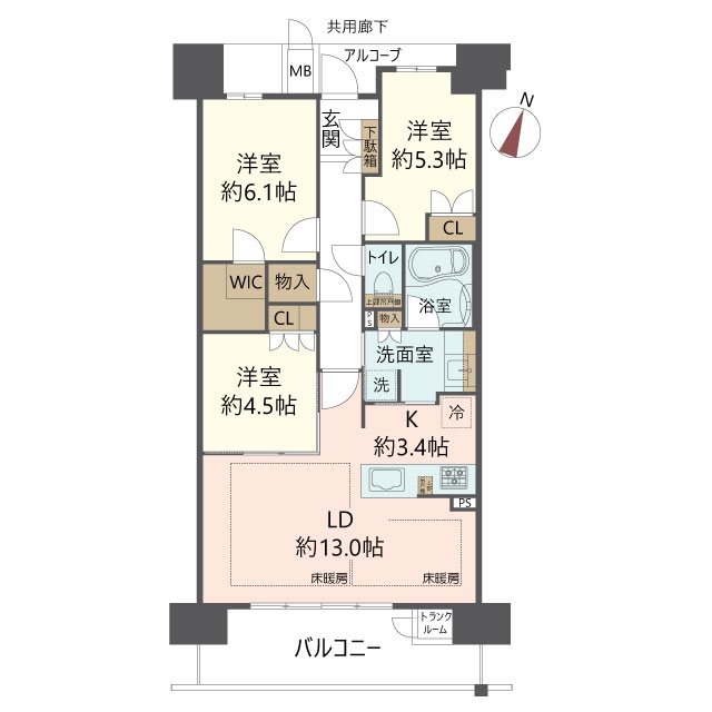 物件の間取り画像