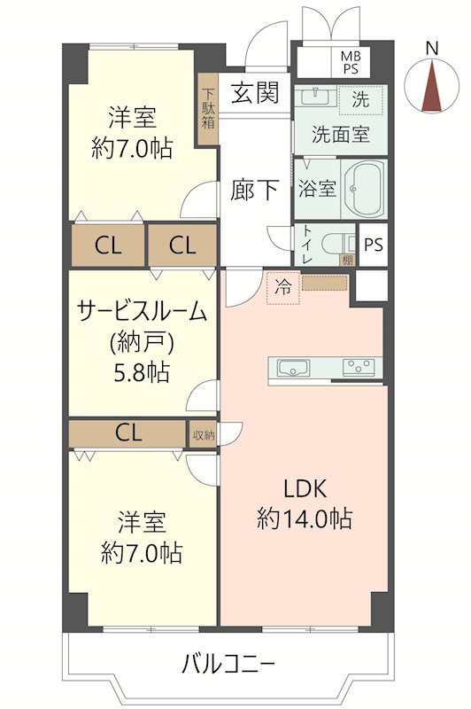 物件の間取り画像