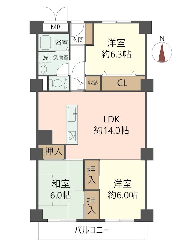 物件の間取り画像