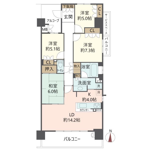 物件の間取り画像