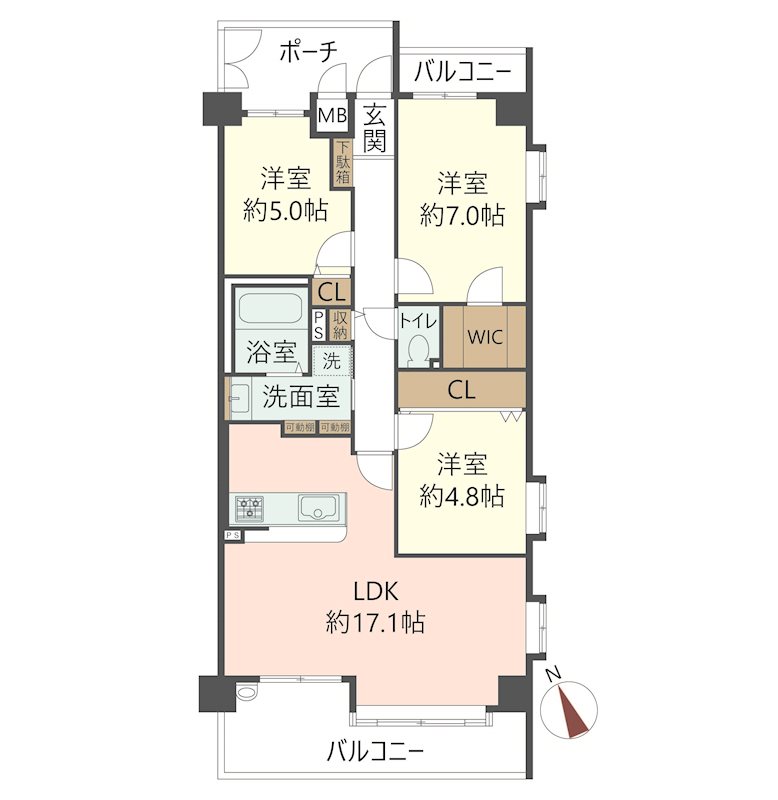 物件の間取り画像