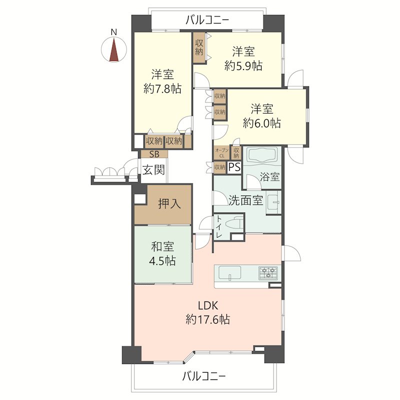 物件の間取り画像