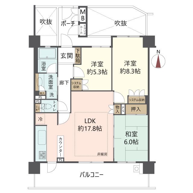 物件の間取り画像