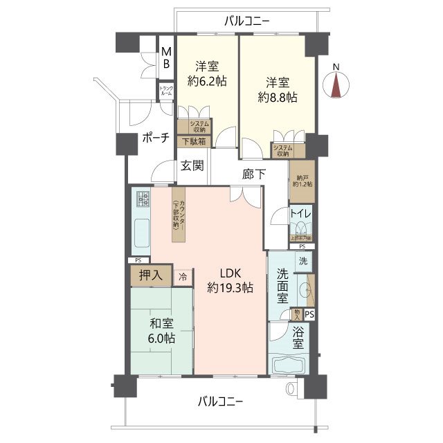 物件の間取り画像
