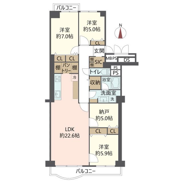 物件の間取り画像