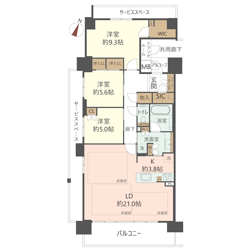 物件の間取り画像