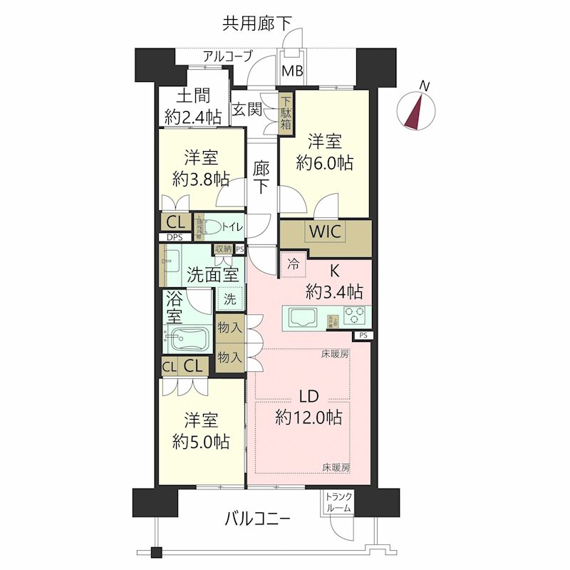 物件の間取り画像