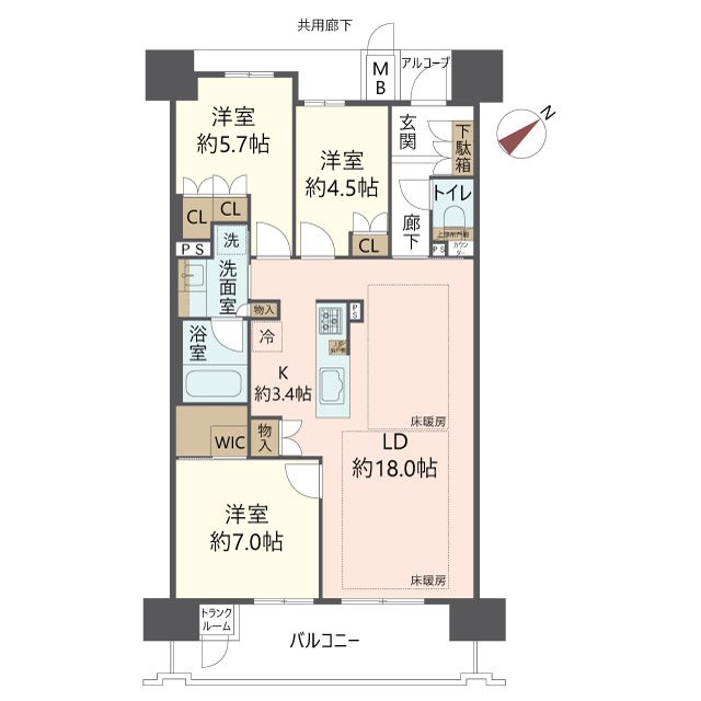物件の間取り画像