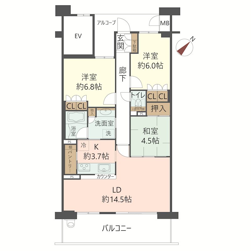 物件の間取り画像