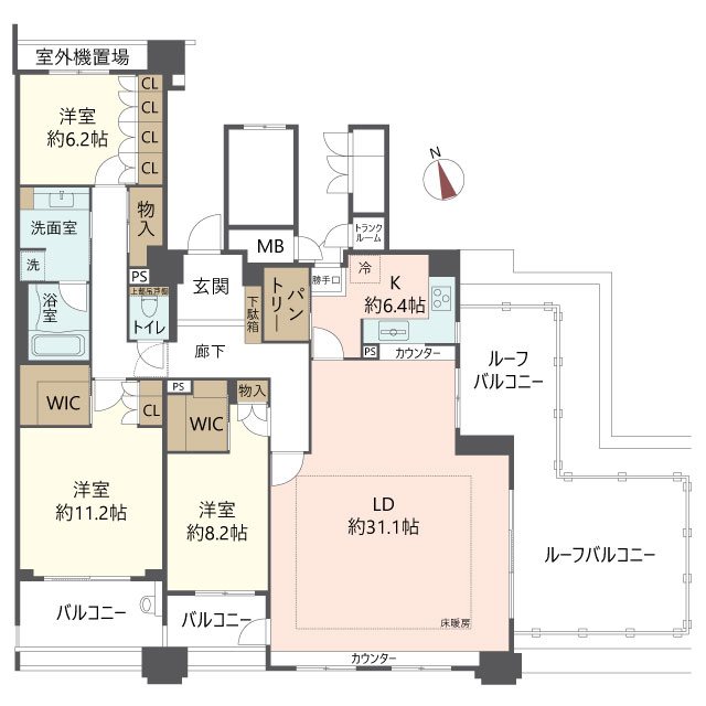 物件の間取り画像