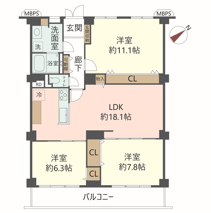 物件の間取り画像
