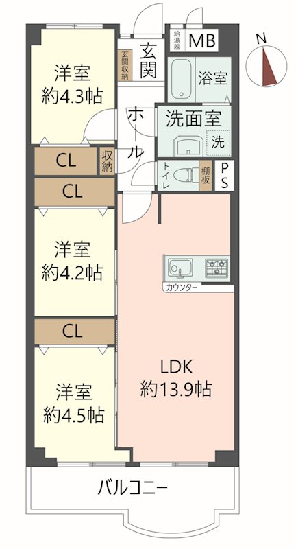 物件の間取り画像