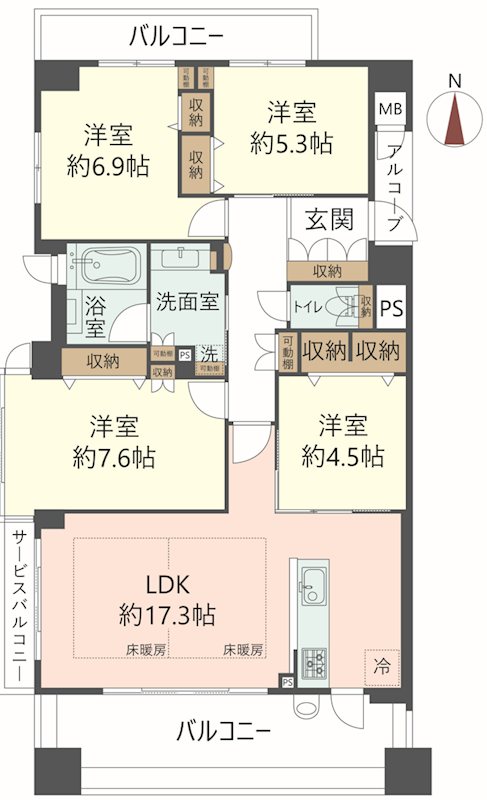 物件の間取り画像
