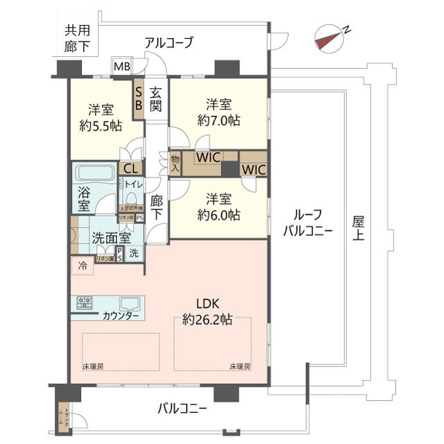物件の間取り画像