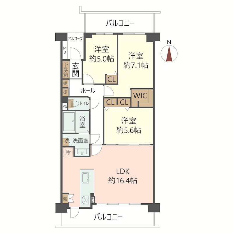 物件の間取り画像