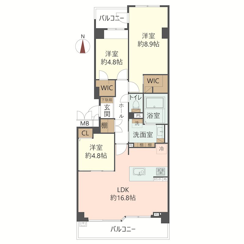 物件の間取り画像