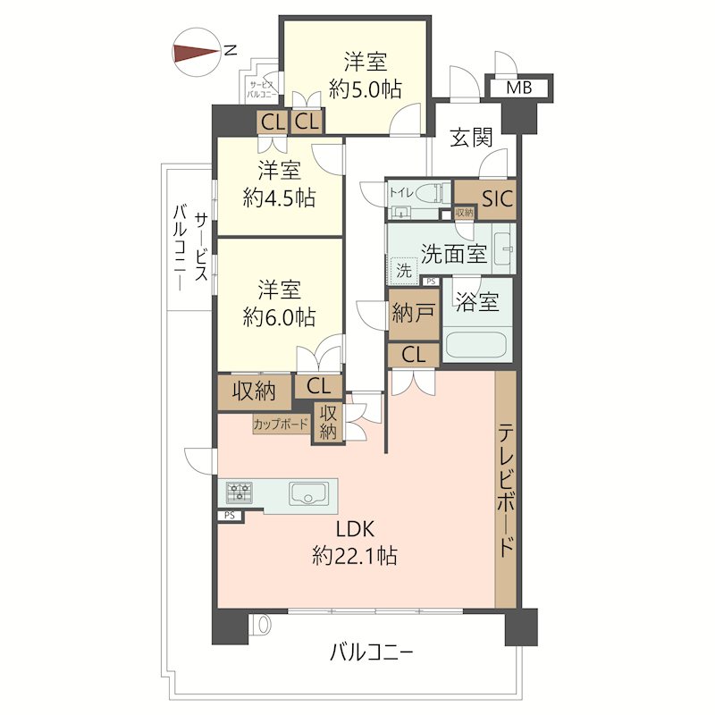 物件の間取り画像