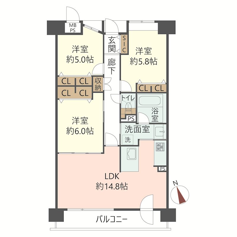 物件の間取り画像