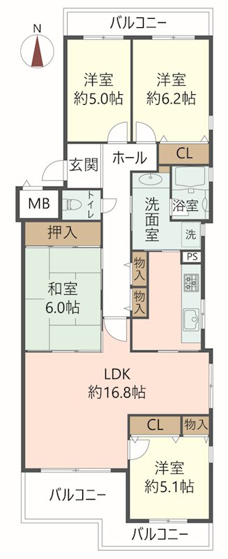 物件の間取り画像