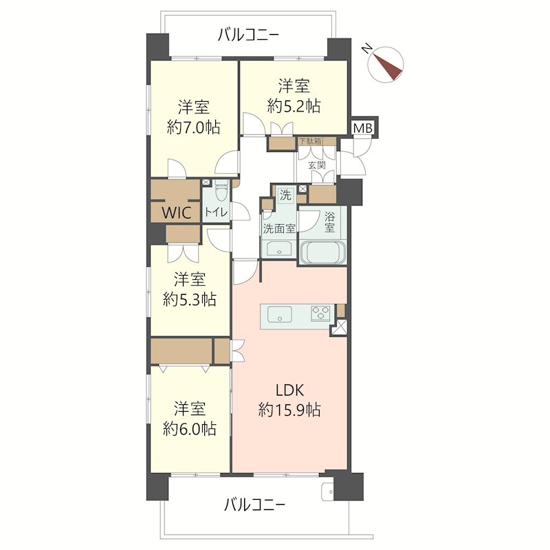 物件の間取り画像