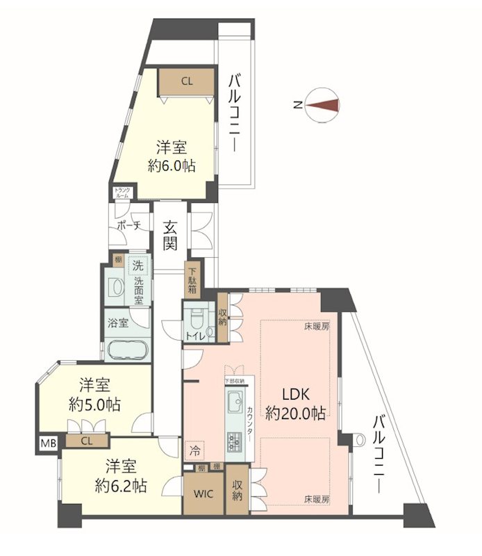 物件の間取り画像