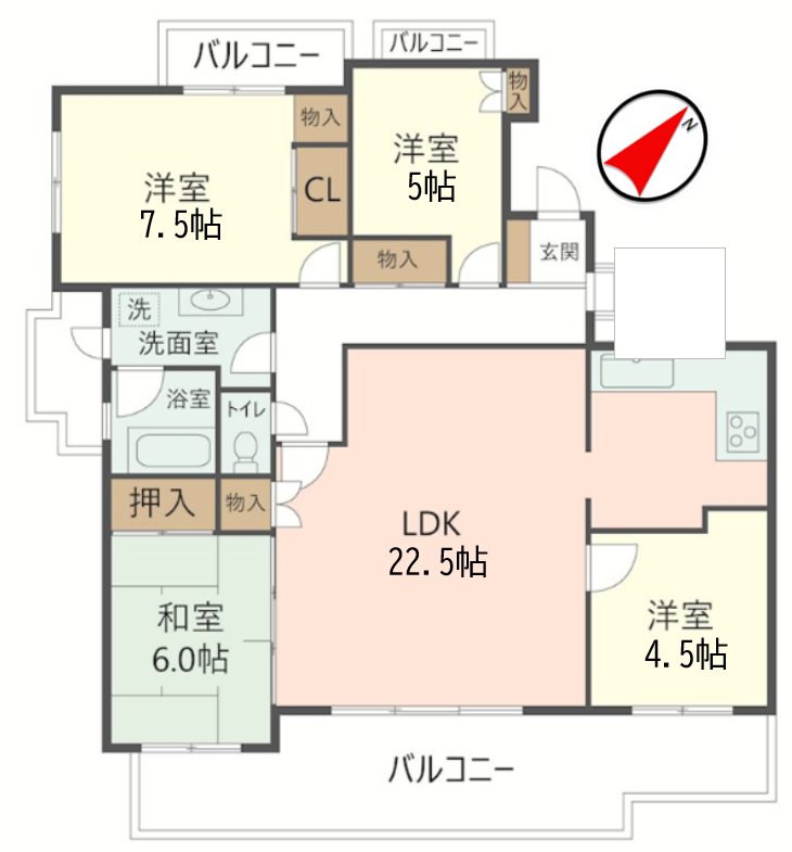 物件の間取り画像