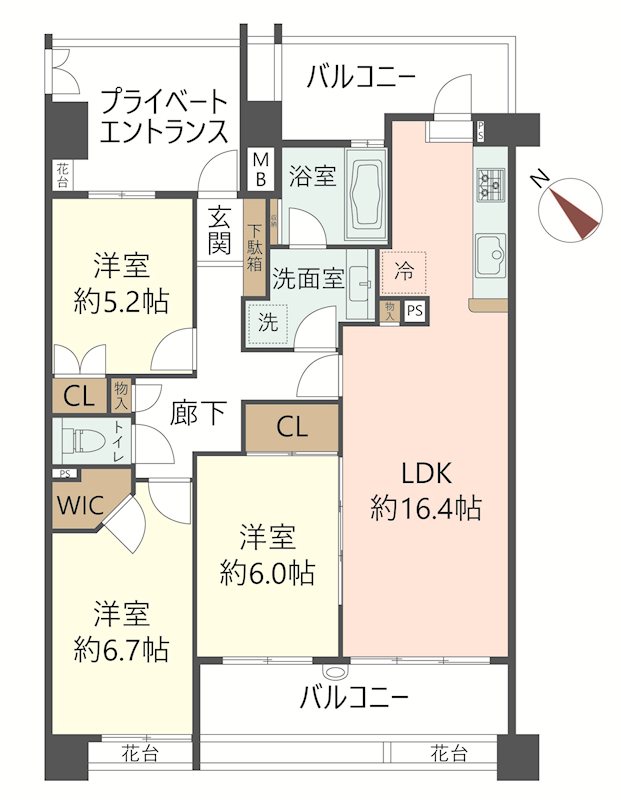 物件の間取り画像