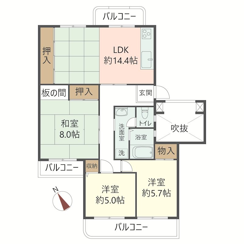 物件の間取り画像