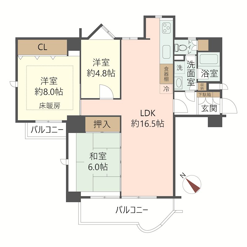 物件の間取り画像