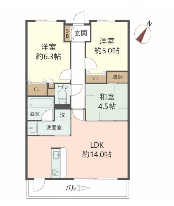 物件の間取り画像