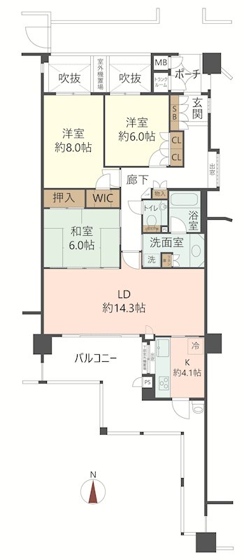 物件の間取り画像