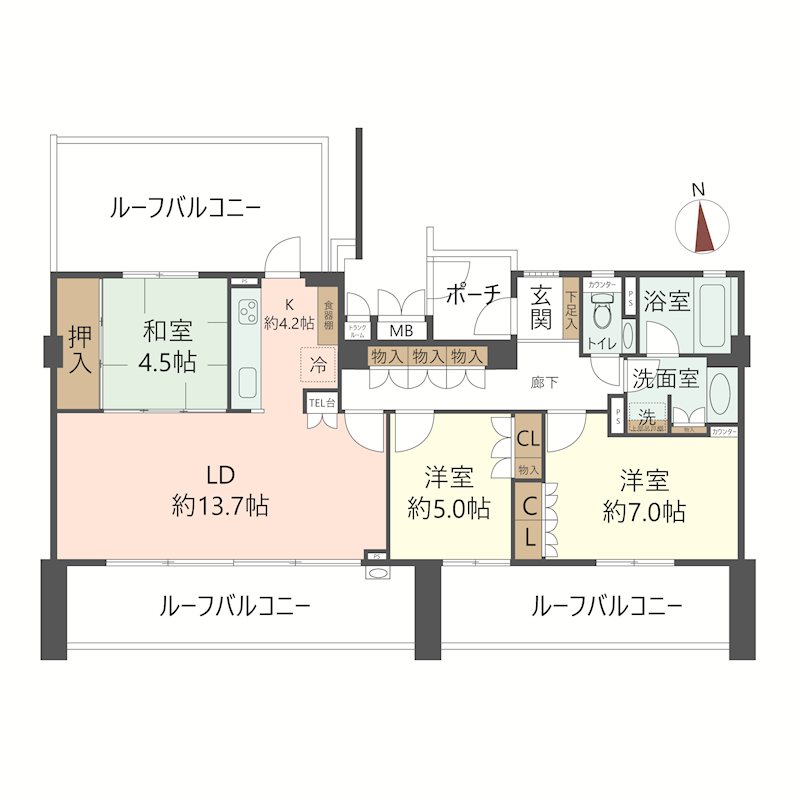 物件の間取り画像