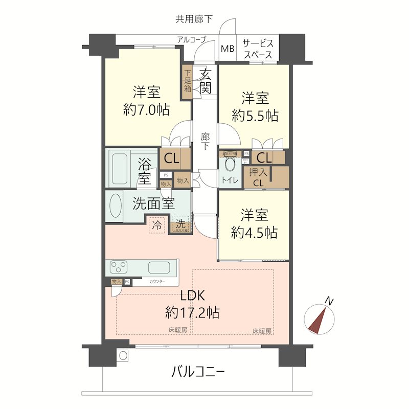 物件の間取り画像
