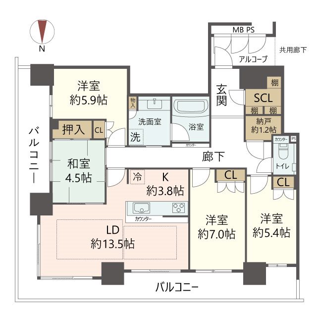 物件の間取り画像