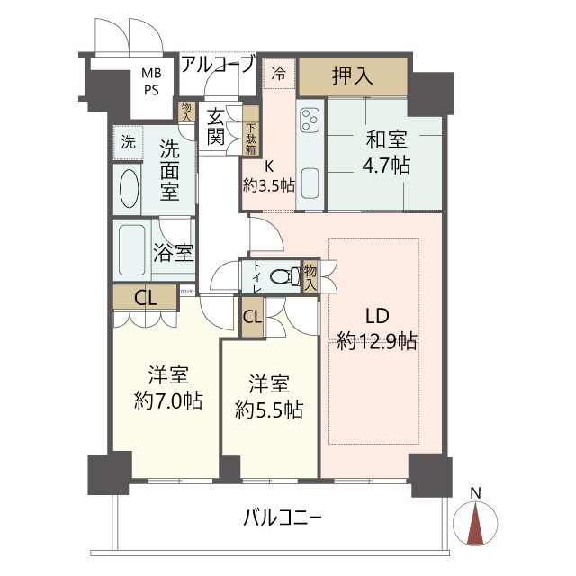 物件の間取り画像