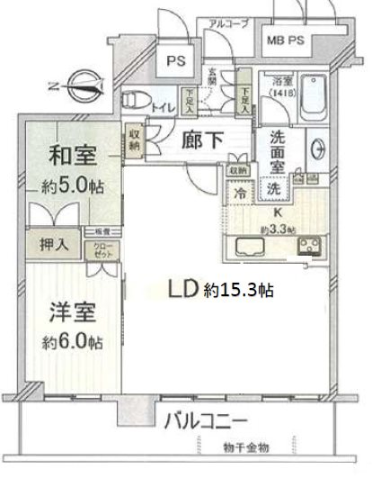 物件の間取り画像