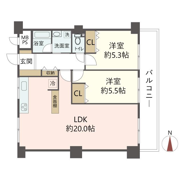 物件の間取り画像