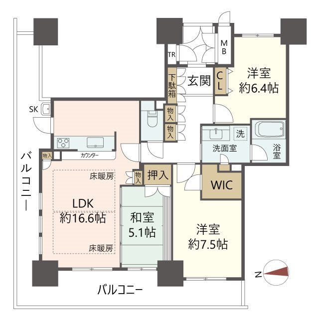 物件の間取り画像