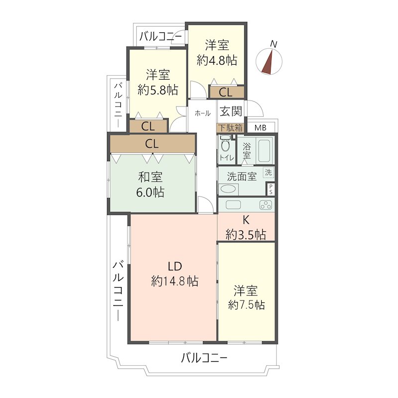 物件の間取り画像