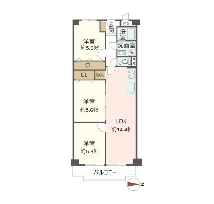 物件の間取り画像