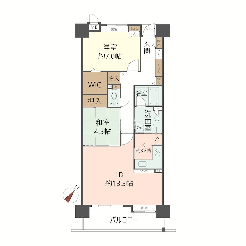 物件の間取り画像
