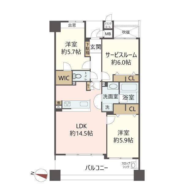 物件の間取り画像