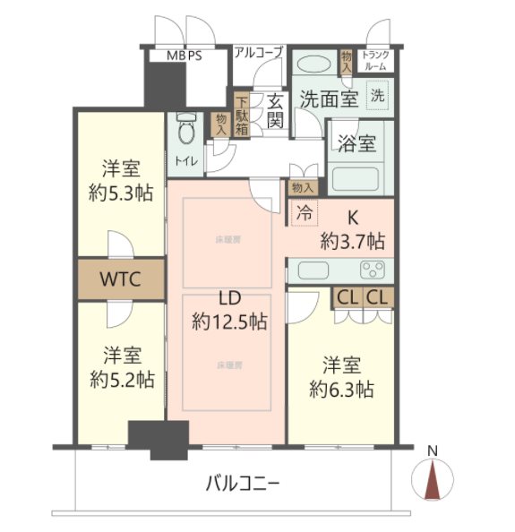 物件の間取り画像