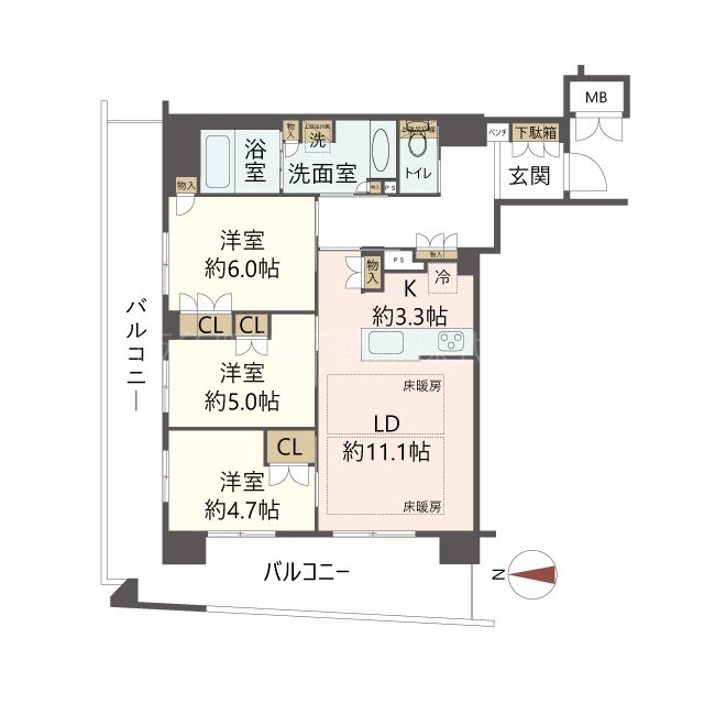 物件の間取り画像
