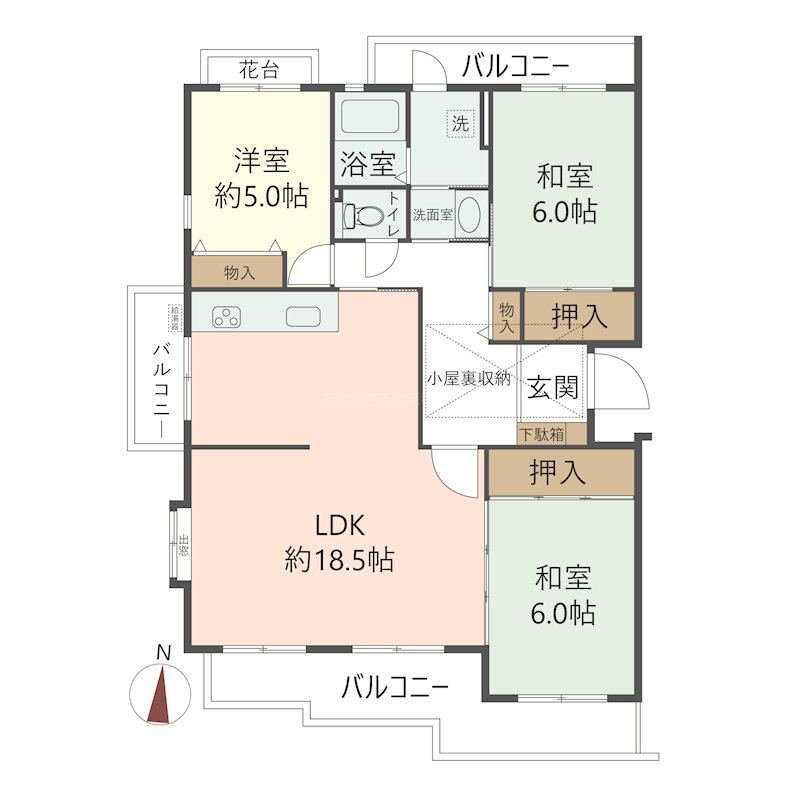 物件の間取り画像