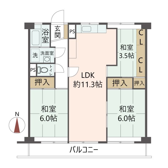 物件の間取り画像