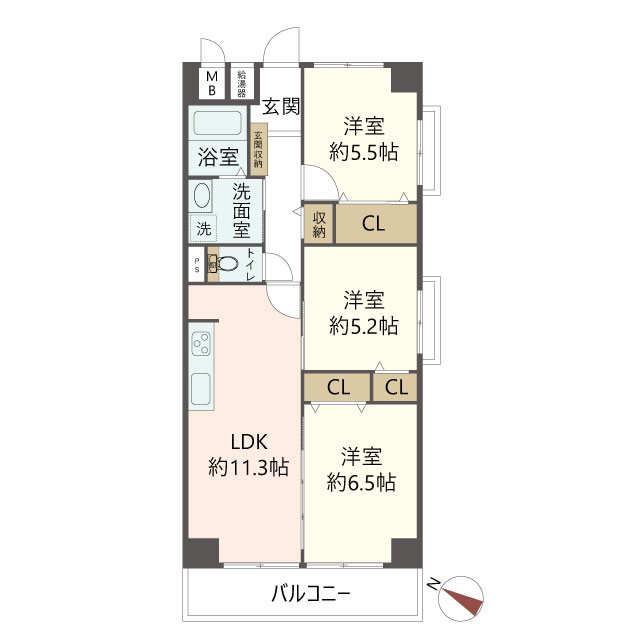 物件の間取り画像