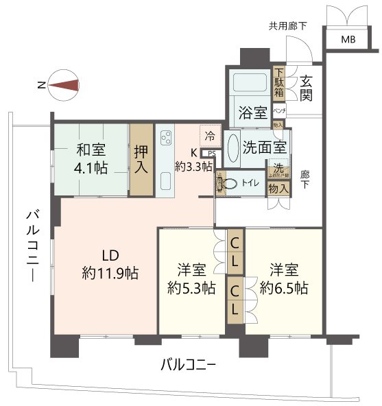 物件の間取り画像